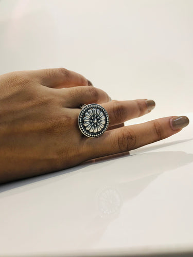 925 Silver Oxidise Ring